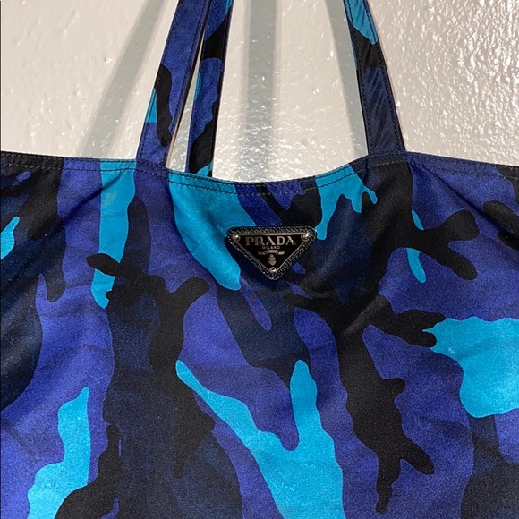Prada Handbags - Prada Nylon Camo Tote